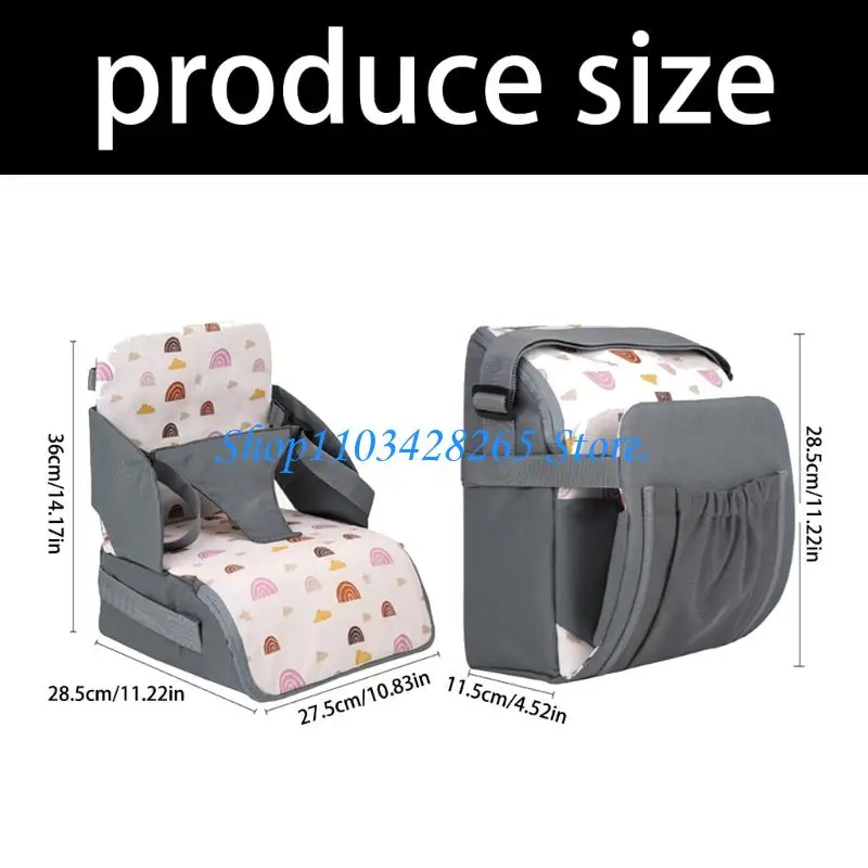 وسادة معززة محمولة أنيقة للأطفال خفيفة الوزن وقابلة للغسل في الغسالة ووسادة مقعد السيارة وكراسي الطعام تدعم G2TE