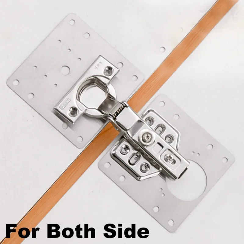Rust Steel Cabinet Door Hinge Repair Plate for Cabinet Reinforcement Mounting for Both Side Damage Fixed Free Shipping
