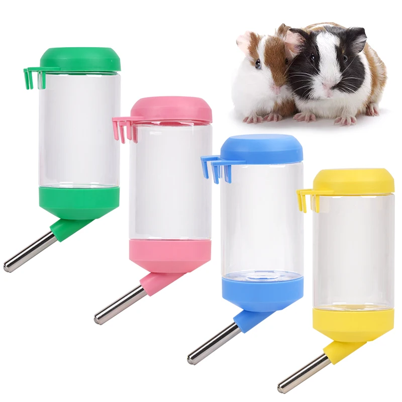 300/500Ml Hamster Drinker Rabbit Pet Water Dispenser Hanging Bottle Drinker Automatic Pet Waterer Drinking Head Pipe Fountain