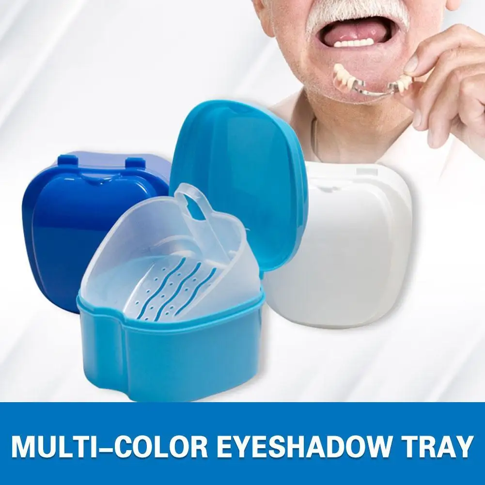 Prothese Box Fall Reinigung Falsche Zähne Lagerung Box Hängen Net Container Künstliche Zahn Fall Prothese Tassen Einweichen Zahnersatz Fall