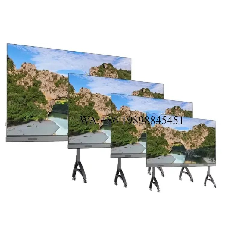 WMWMNU 80inch 135inch 165inch Multi-Function Ultra Thin Smart COB LED All in One Mobile Display Screen for Conference Meeting