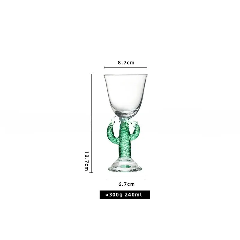 Creative glass wine glass crystal glass special drinking cup artificially blown juice cup modeling cup