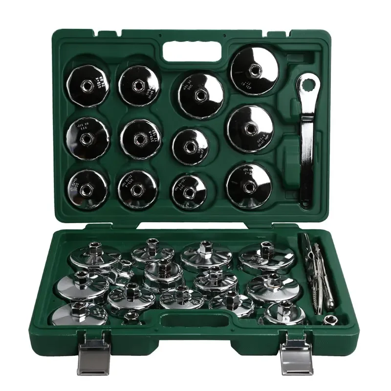 

31PC 1/2 inch Cap & Adjustable Oil Filter Wrench Removal Tools Socket Cup Set