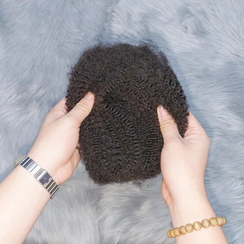 Imagen 2 del producto Extensiones de cabello humano Afro rizado 4C de 10-18 "", sin trama, Remy brasileño, Natural, para trenzado Locs, estilismo y uso diario