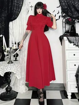 10 best sales Rotes Gothic-Kleid - №1