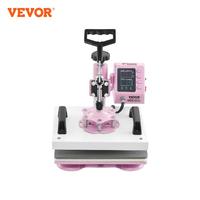 VEVOR Heat Press 12 x 10inch  360° Swing Away T-Shirt Pressing Machine Heat Transfer Machine for T-Shirts& Pillows Bags & Pink