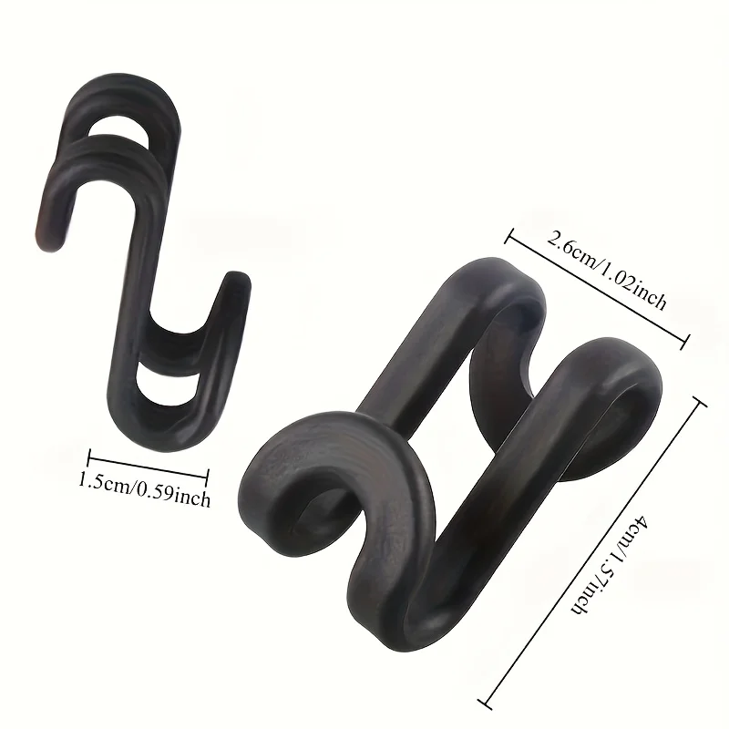 50 Mini Hanger Connectors Plastic Waterfall Hooks Closet Organizer Space Saver for Clothes Rack Best Gifts for Mother's Day
