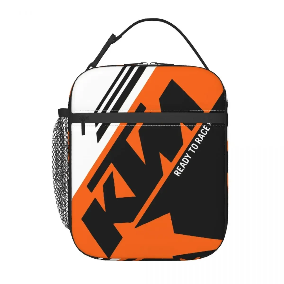 

Ready To Race Enduro Cross Motocross Insulated Lunch Tote Bag for Women Portable Thermal Cooler Bento Box Kids School Children