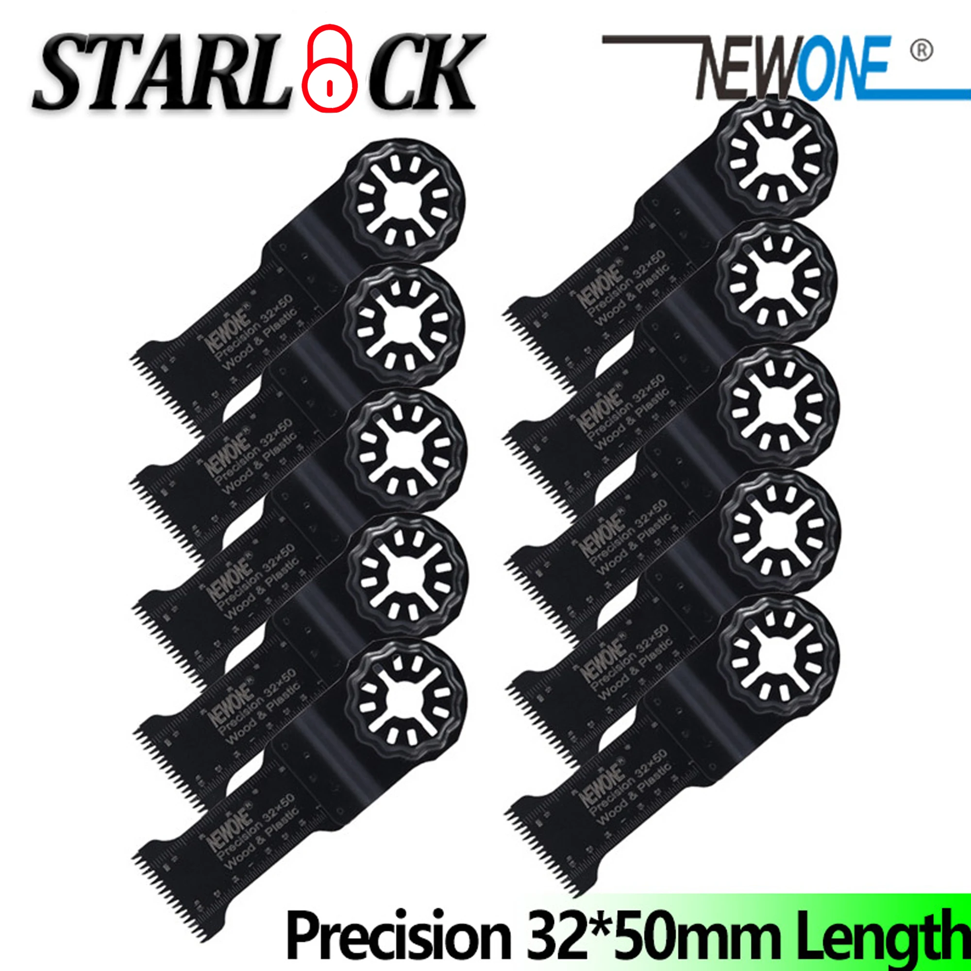 

NEWONE 32mm lengthen precision Starlock Saw Blade Multi Pack oscillating multitool saw blade for Cutting Wood Drywall Plastic