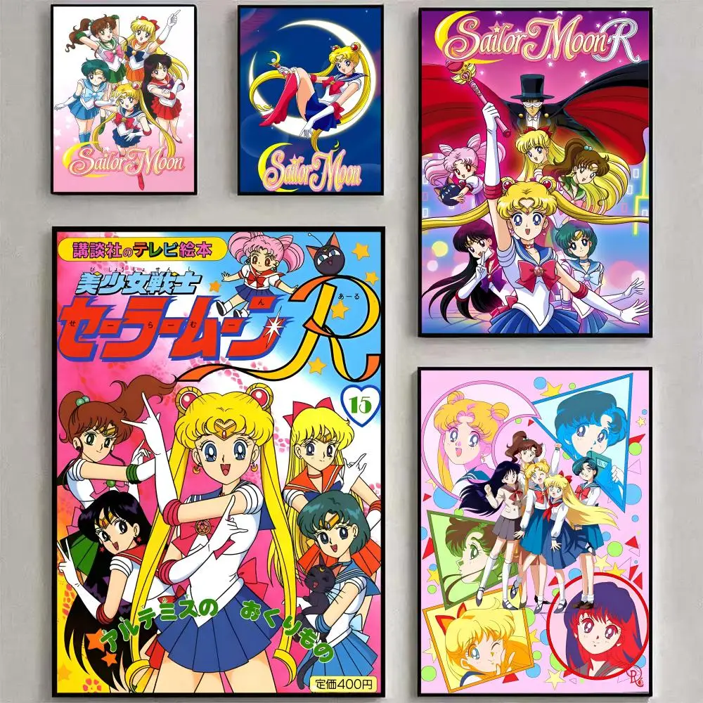 Comic S-Sailor And Moor Poster Poster Waterproof HD Wall Art Decal Self-Adhesive Aesthetic Decor For Home Living