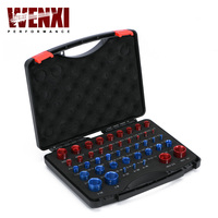 44PCS Nut & Bolt Thread Checker Tools Metric & Male Female Gauge Box Bolt/Nut Identifier Gauge with Storage Box