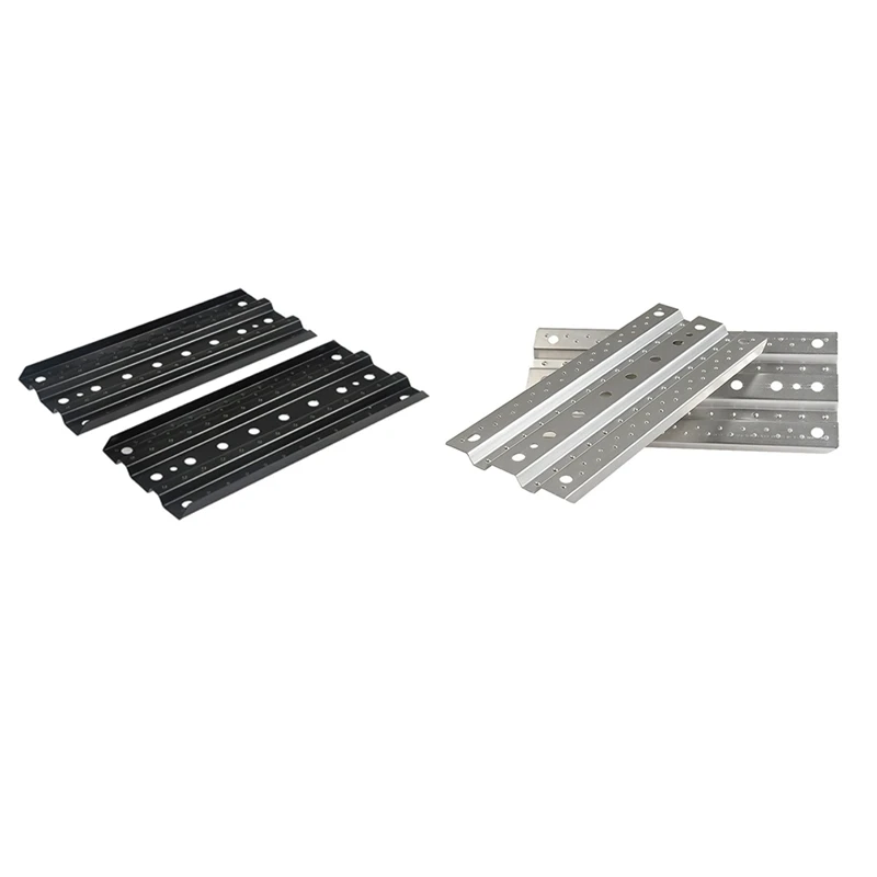 2Pcs Metal Sand Ladder Recovery Ramps Board Escape Board For 1/10 RC Crawler Car Axial SCX10 Traxxas TRX4 Parts ,Black