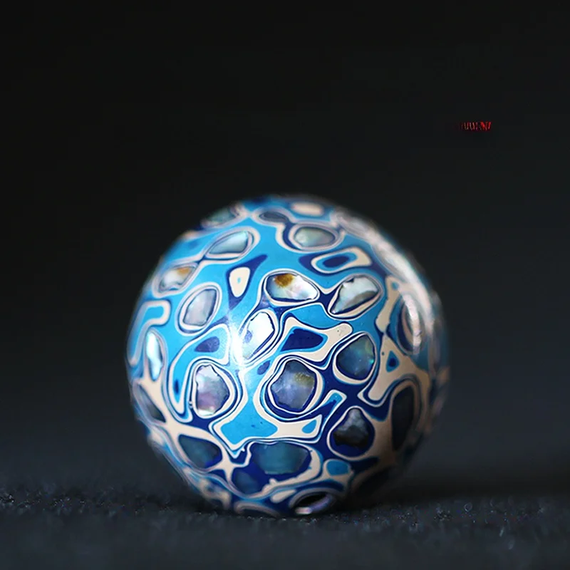Handmade 20mm Lacquer Seed Beads Imitation Mother-of-Pearl Bracelet DIY Accessories Cultural Play Ethnic Heritage Jewelry