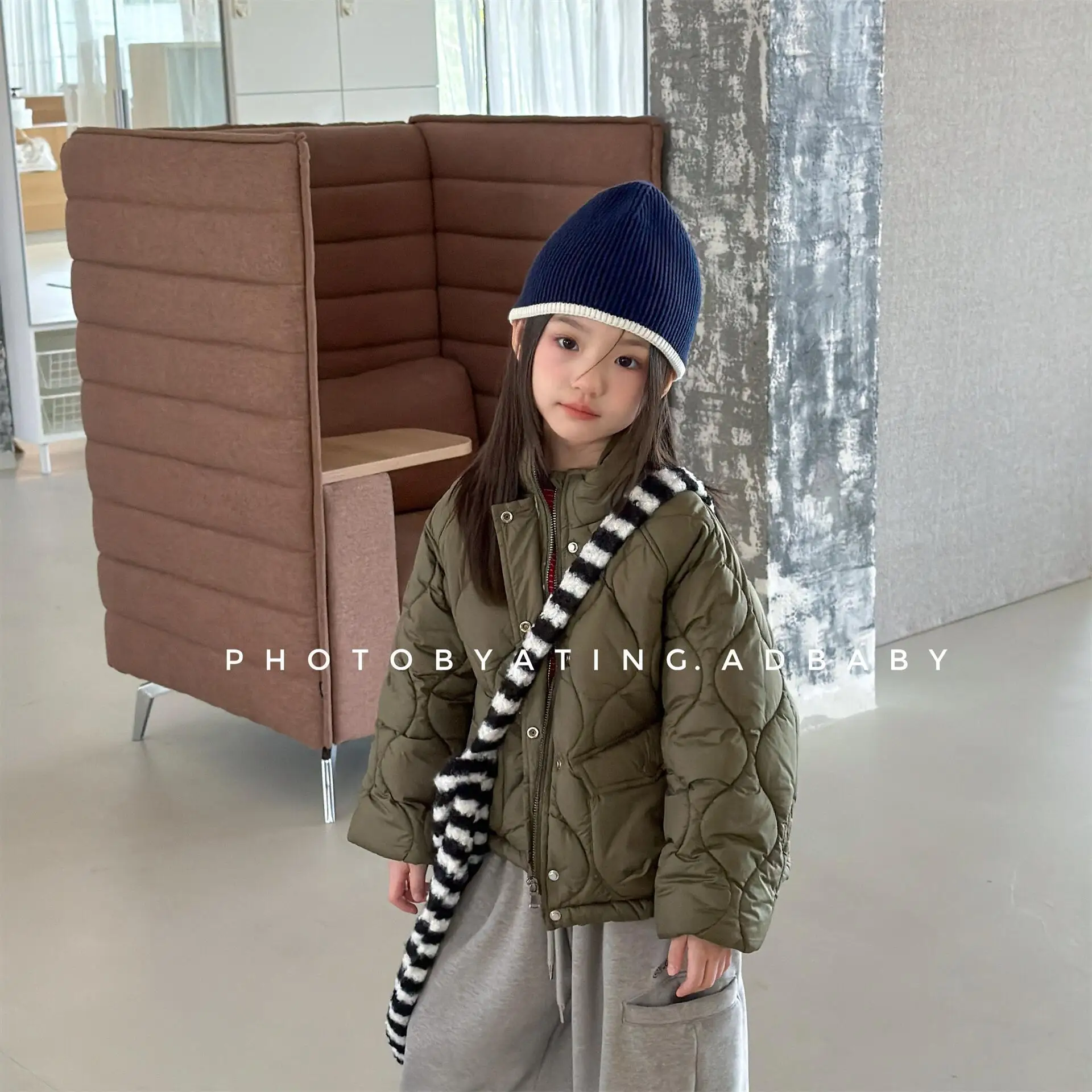 2026 Winter New Children Warm Coat Fashion Boys Girls Solid Padded Jacket Kids Plus Velvet Thick Coat Baby Fleece Clothes