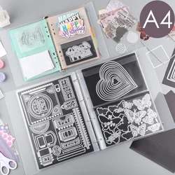 A4 Storage Book Binder/0.3mm Magnetic Sheets Multipurpose Envelope Storage Pockets For Die&Stamp Folder Crafts Organization Bags