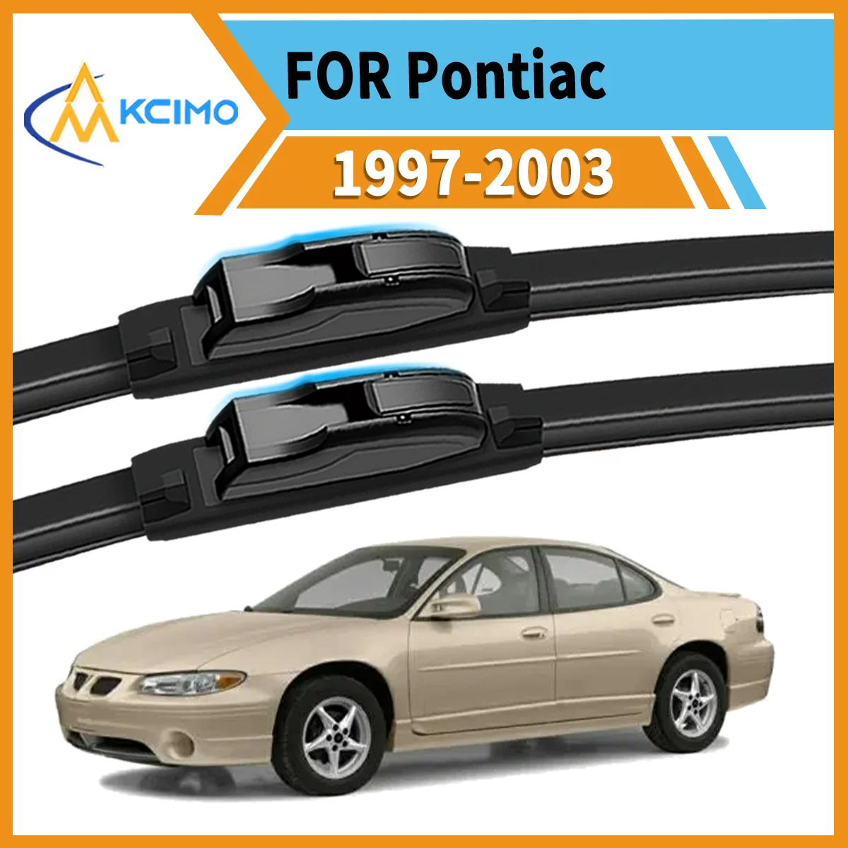

Ultimate 2 Front Wiper Blades for Pontiac Grand Prix 1997–2003 Ensures Clear Vision & Safe Driving in Rain Snow or Sun