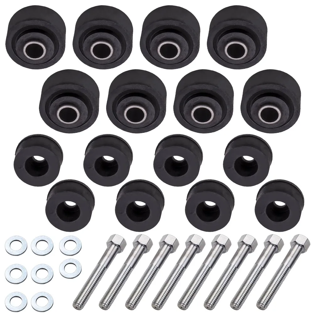 Body Mount Rubbers & Fitting Bolt Kit For Holden HX HQ HJ HZ WB Rubber bushes