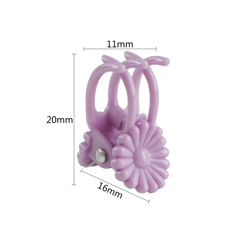 Purple Plastic Stem Clip Butterfly Orchid Support Clip Vine Flower Grow Upright Clamp Garden Plant Cages Fixed Accessories