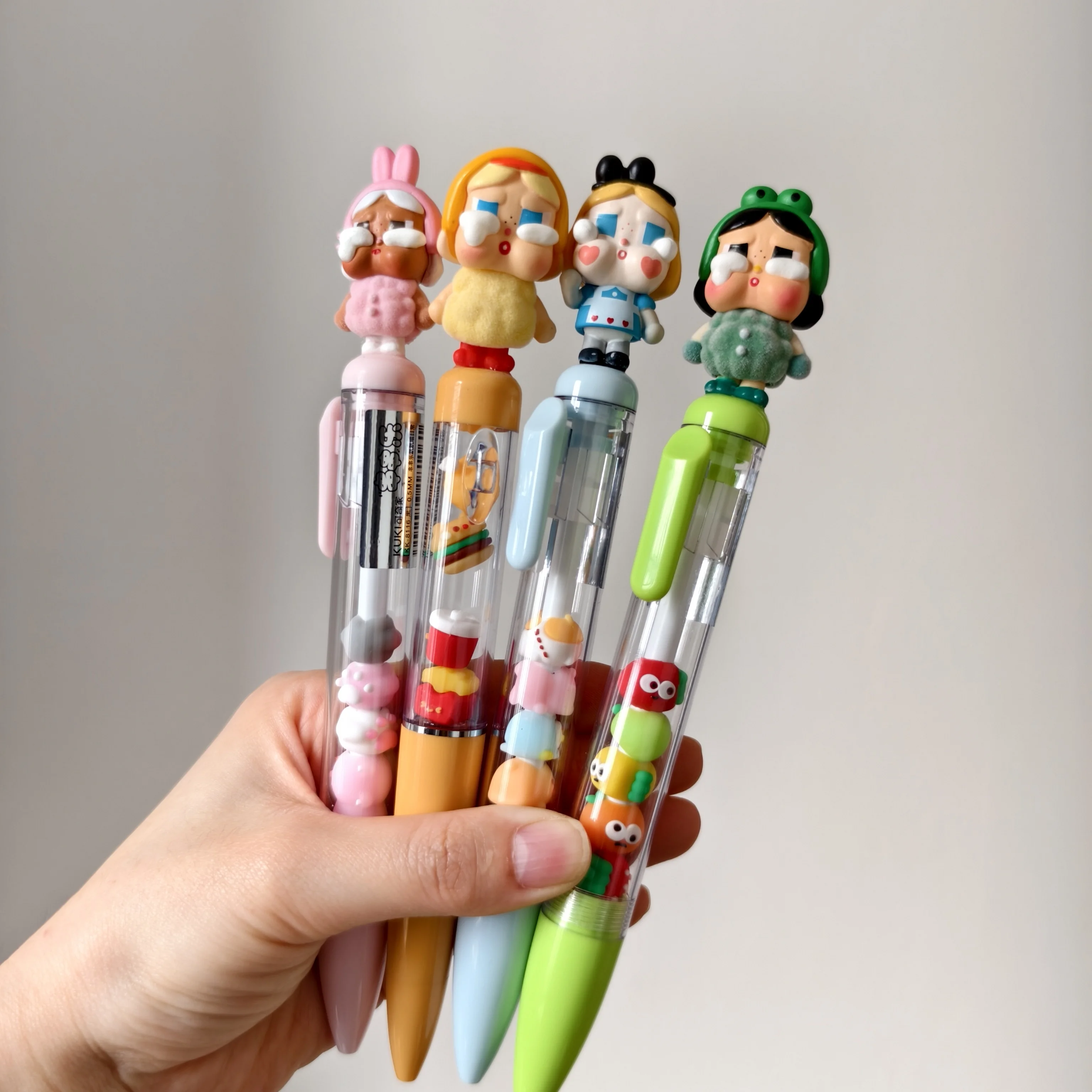 

New Crybaby Cartoon Cute Grain String Fun Black Neutral Pen Cute Student Pen Creative Fun Pen