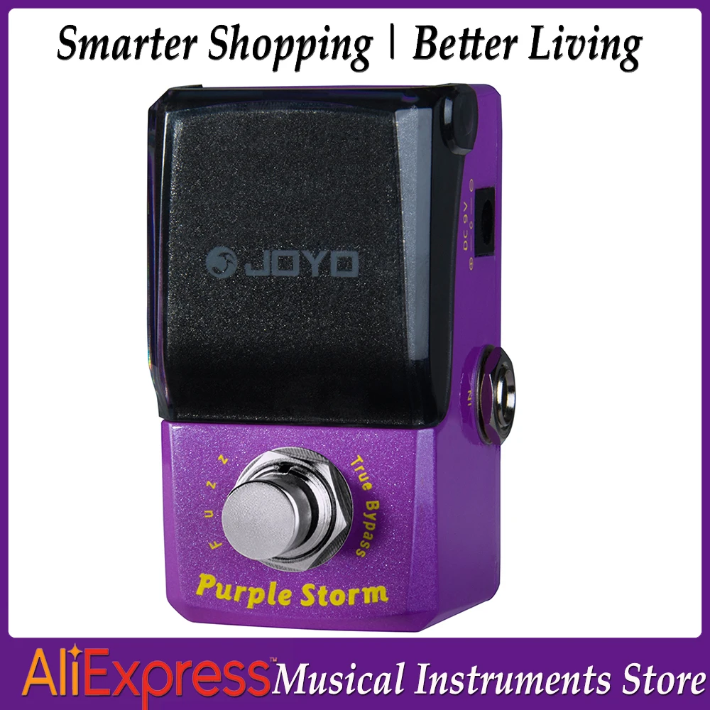 pedal-de-guitarra-joyo-jf-320-purple-storm-fuzz-amplio-rango-de-tono-de-suave-a-agudo-true-bypass-para-efectos-de-rock-clasico
