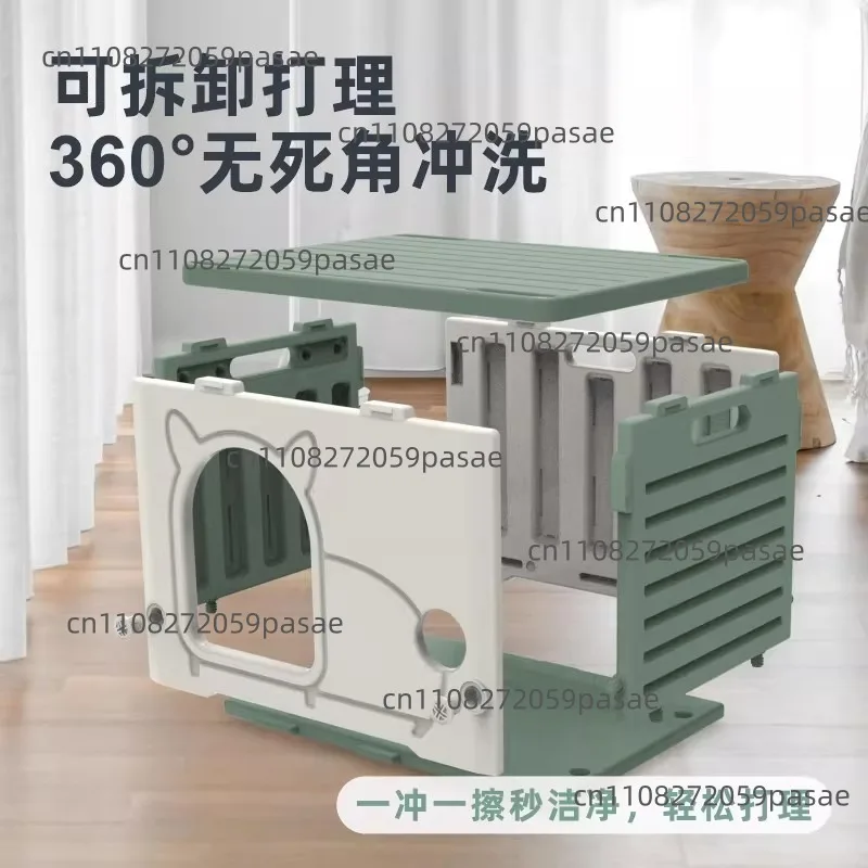 Cat nest four seasons universal rain and sun protection small indoor semi-enclosed cat villa plastic