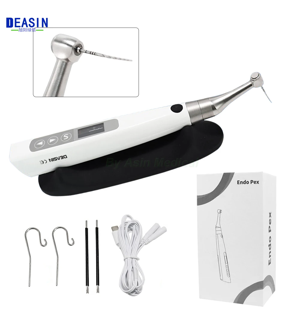 

2 In 1 Dental Wireless Endo Motor Built In Apex Locator Root Canal Treatment Reciprocating 360°Adjustable Handpiece AS Smart