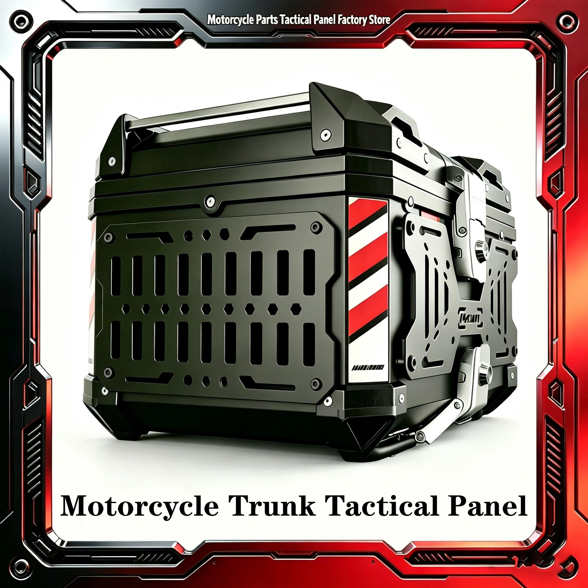 

Мотоциклетная панель Molle для хранения в багажнике, тактическая подвесная панель из алюминиевого сплава, универсальный органайзер для боковых кофров, модульное хранение