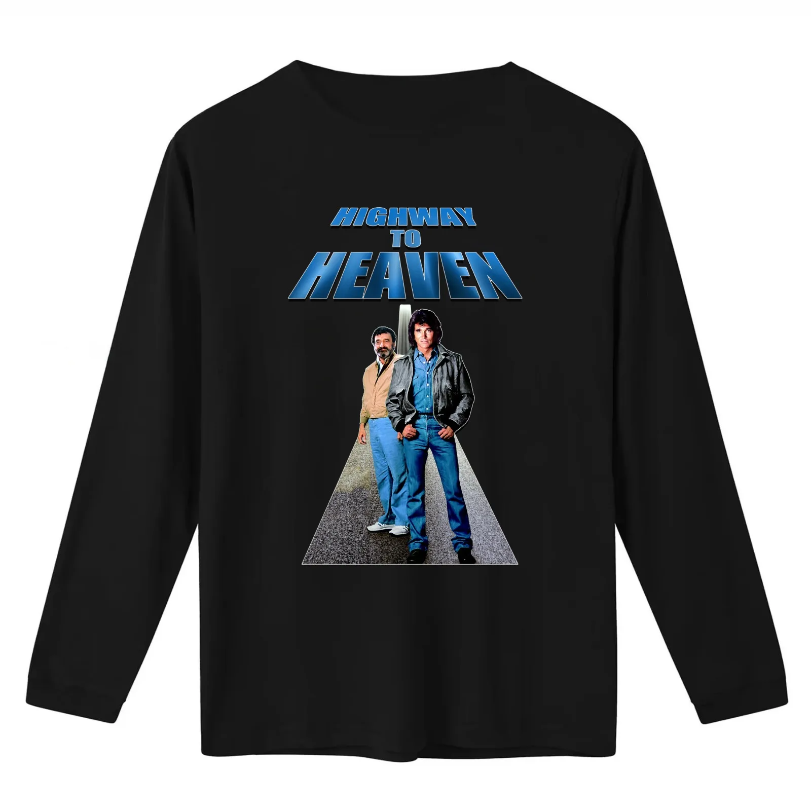 Retro 80s Jonathan Smith Highway to Heaven Tribute T-Shirt Summer Casual Cotton Tee Oversized Streetwear Tops 100% Cotton