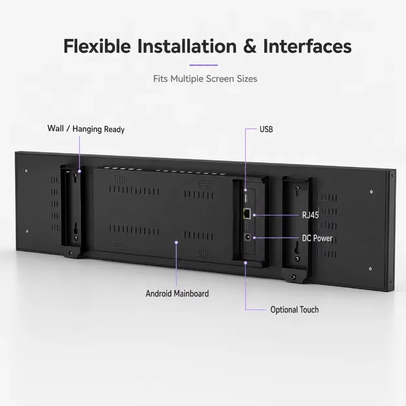 32 Inch Commercial LCD Display Screen Indoor Digital Signage Advertising for Retail Store Shopping Mall Restaurant