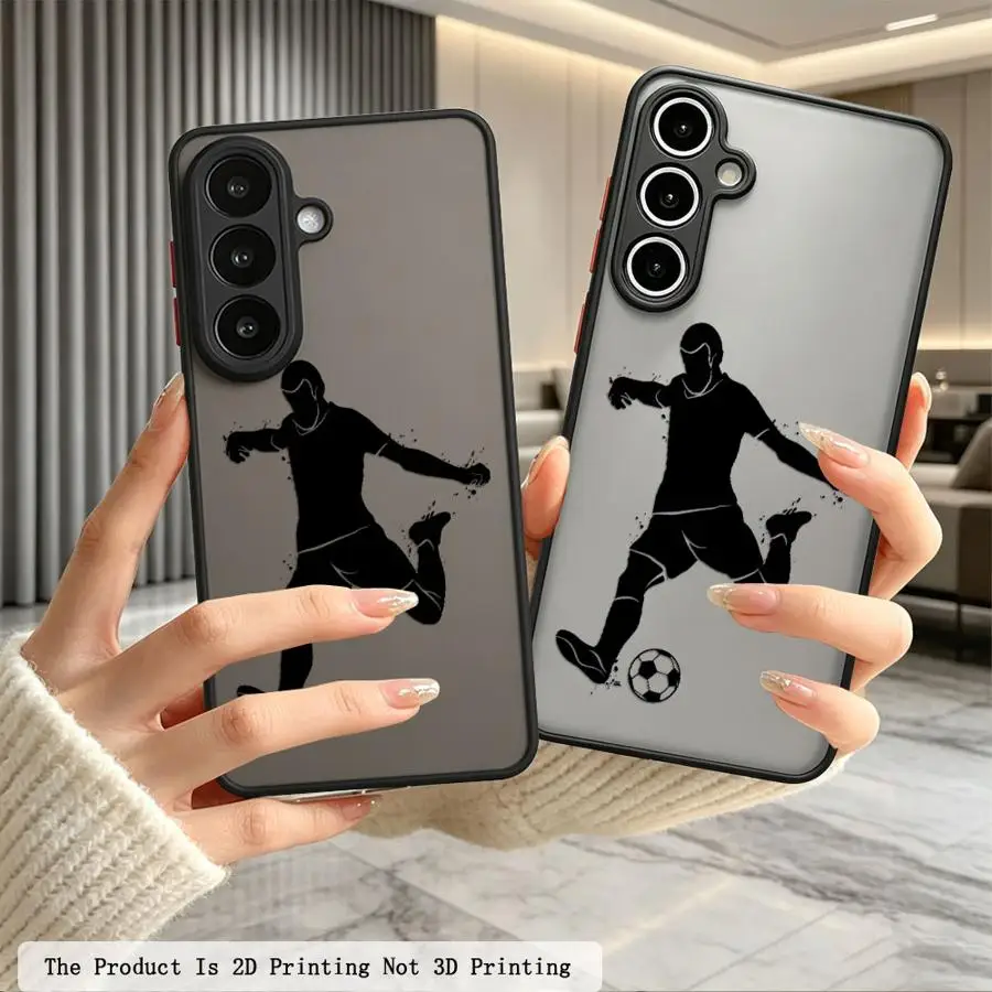 Phone Cover Case for Samsung Galaxy A17 A52 A73 A33 A54 A56 A55 A34 A36 A53 A16 A15 A52S A72 A14 A23 A35 Football Cool Pattern