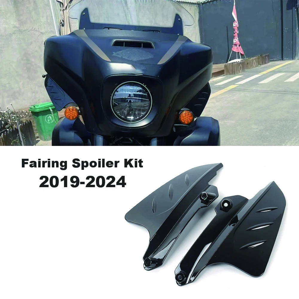 

Комплект спойлера обтекателя Roadmaster для индийских мотоциклов Dark Horse, ограниченная серия, модель: комплект спойлера с черным дымом, 2019-2024 м