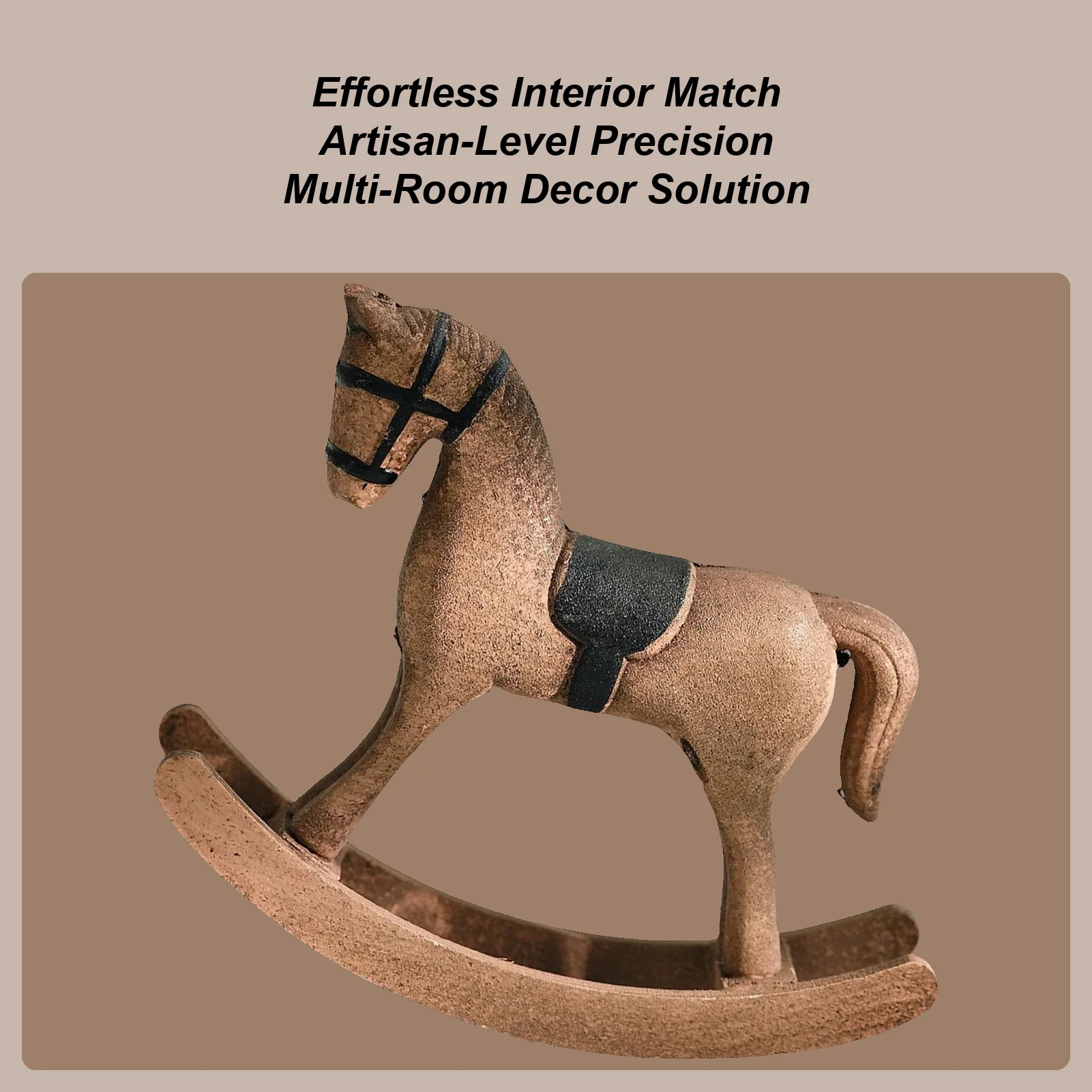 Horse Figurine Vintage Decor Rocking Funny Toy Rocking Animal Figurines Horse Toys For Boys Girls Birthday Christmas Home Office