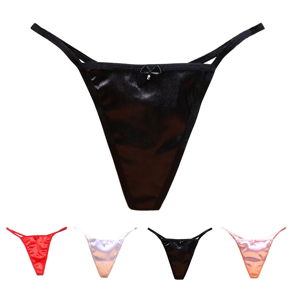 Brief Thong Women\'s Brief Sexy Slight Stretch Solid Color Spring Summer Female Female Knicker Panties For Female