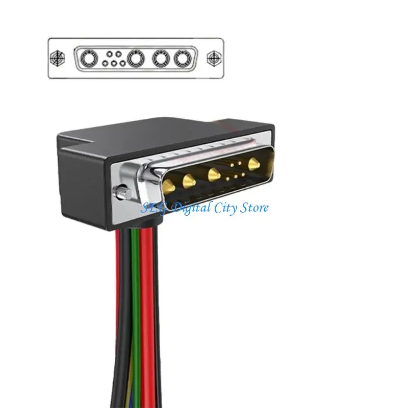 U75B Powerful 9W4 Connector With Gold Plated Contacts Optimaled Transmission