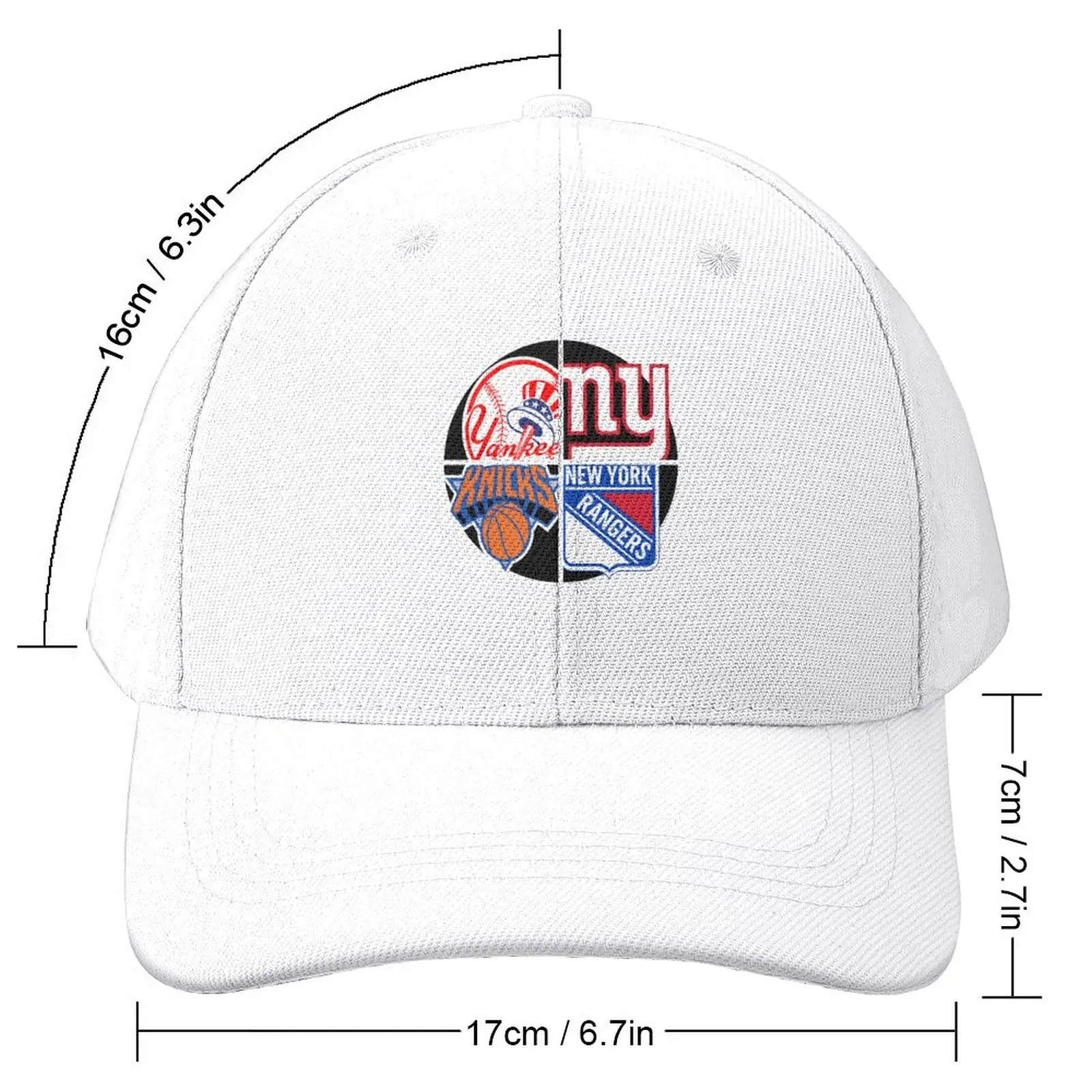 New York Sports Quad 1 Baseball Cap hiking hat Golf Hat Man Trucker Cap Baseball For Men Women's