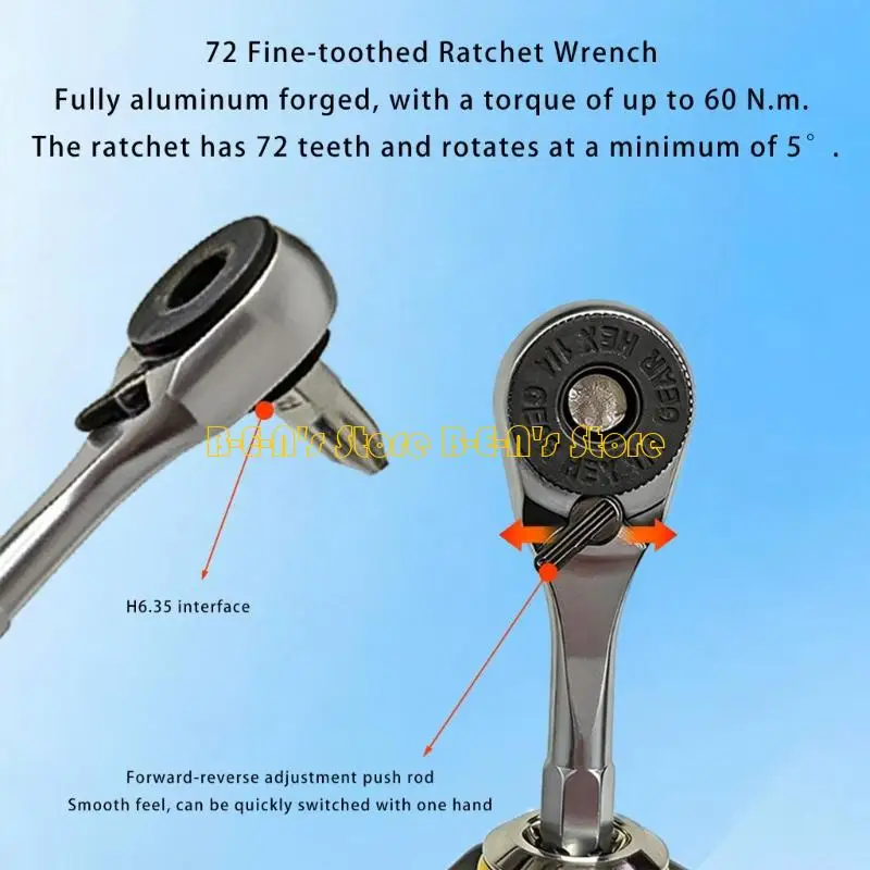 Y1AD Short Handle Screwdriver Set Portable Encapsulation Radish Handle Flat Crossing