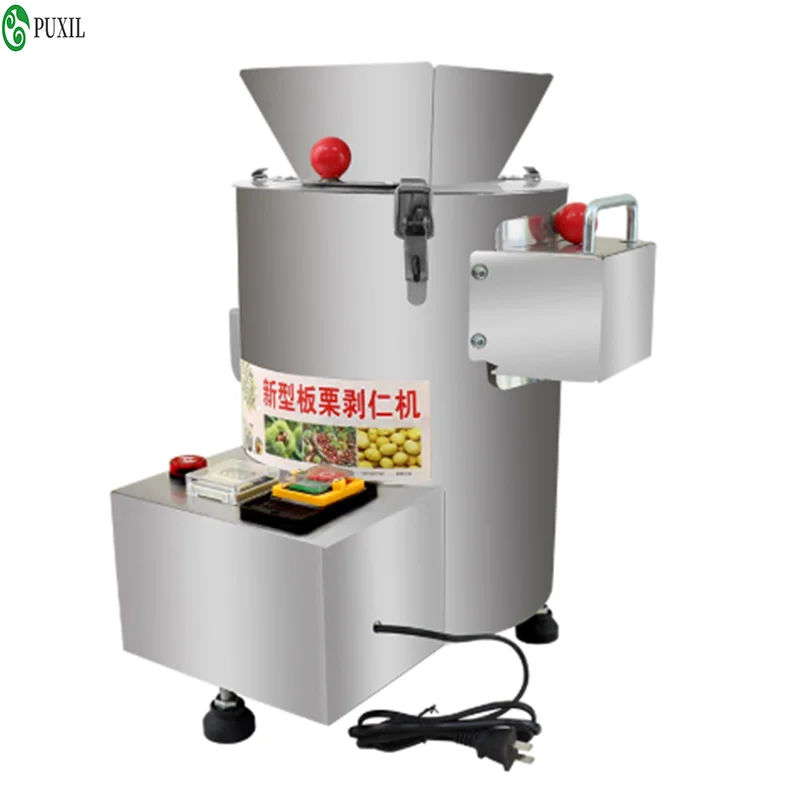 158894GgFully Automatic Chestnut Shelling Machine Commercial Softshell Chestnut (Castanea mollissima) Peeling Machine Core Shell