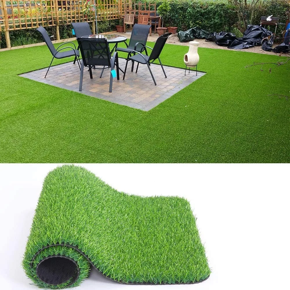 

0.7inch Realistic Artificial Grass Turf Synthetic Faux Astroturf Rug 6FTX11FT, Customized