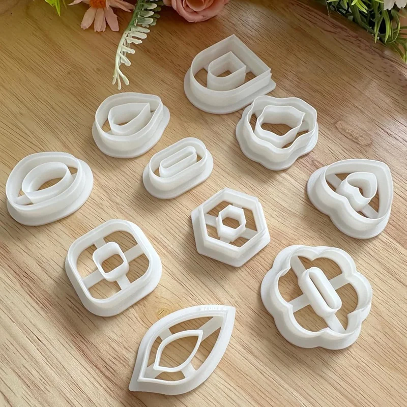New Polymer Clay Cutters - 10 Pcs Boho Polymer Clay Cutters,Geometric Clay Tools For Polymer Clay Jewelry, Polymer Clay Kit