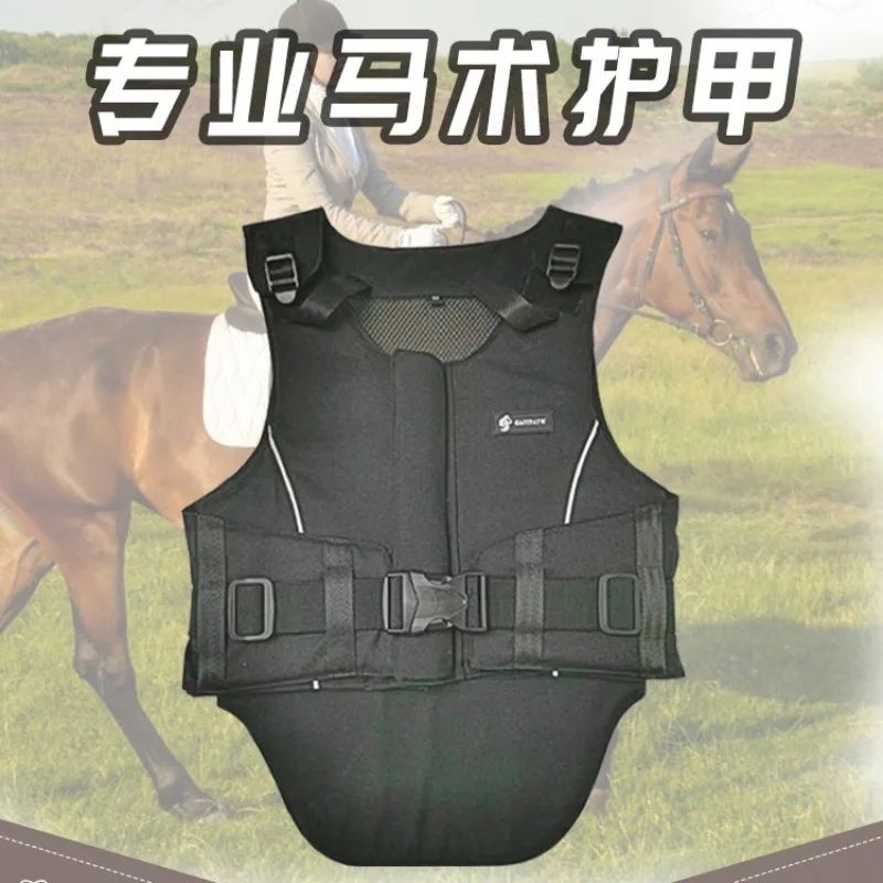 Equestrian Protective Vest, Impact Resistant Body Protector, Unisex, Anti-fall Riding Armor for Horseback Riding