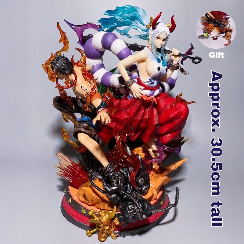 One Piece Dreamy Link Daiwa X Ace Kaido Tochter Handgefertigte Ornament-Statue Modell Geschenk