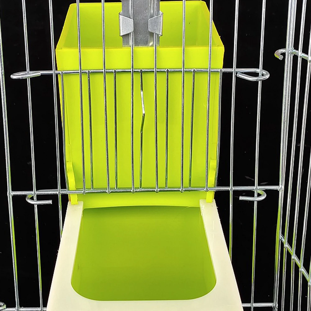

1pc Parrot Feeder For Birds Durable Hanging Food Container Water Bowl Cage Accessory Feeding Box For Small Parrots Pet