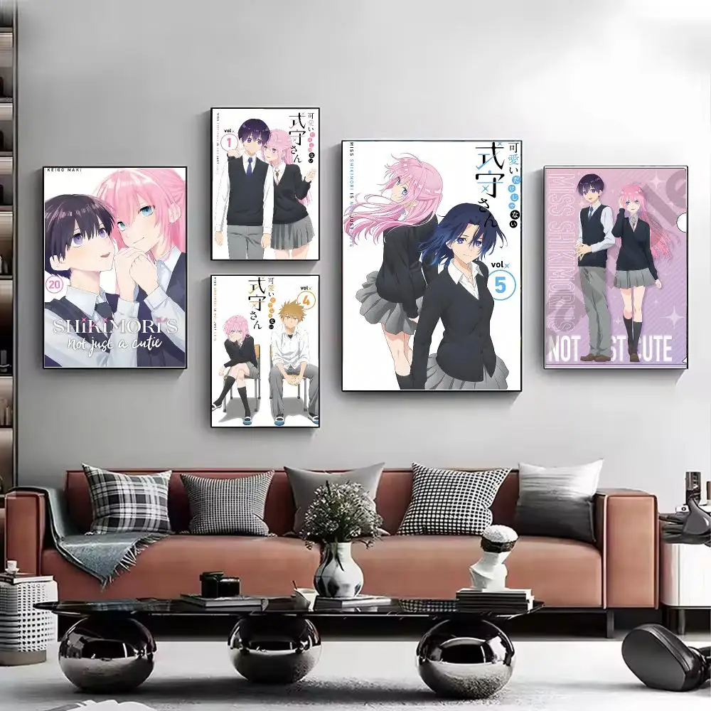 Anime Shikimori's Not Just a Cutie Poster HD Wall Art Aesthetic Home Decor for Living Room Bedroom Café Office Stylish Gift