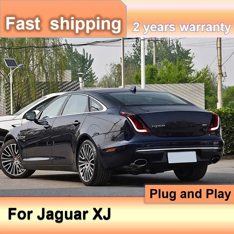 Car Accessories for Jaguar XJ Tail Lamp 2010-2016 Jaguar XJL Tail Light DRL Turn Signal Low High Beam Projector Lens