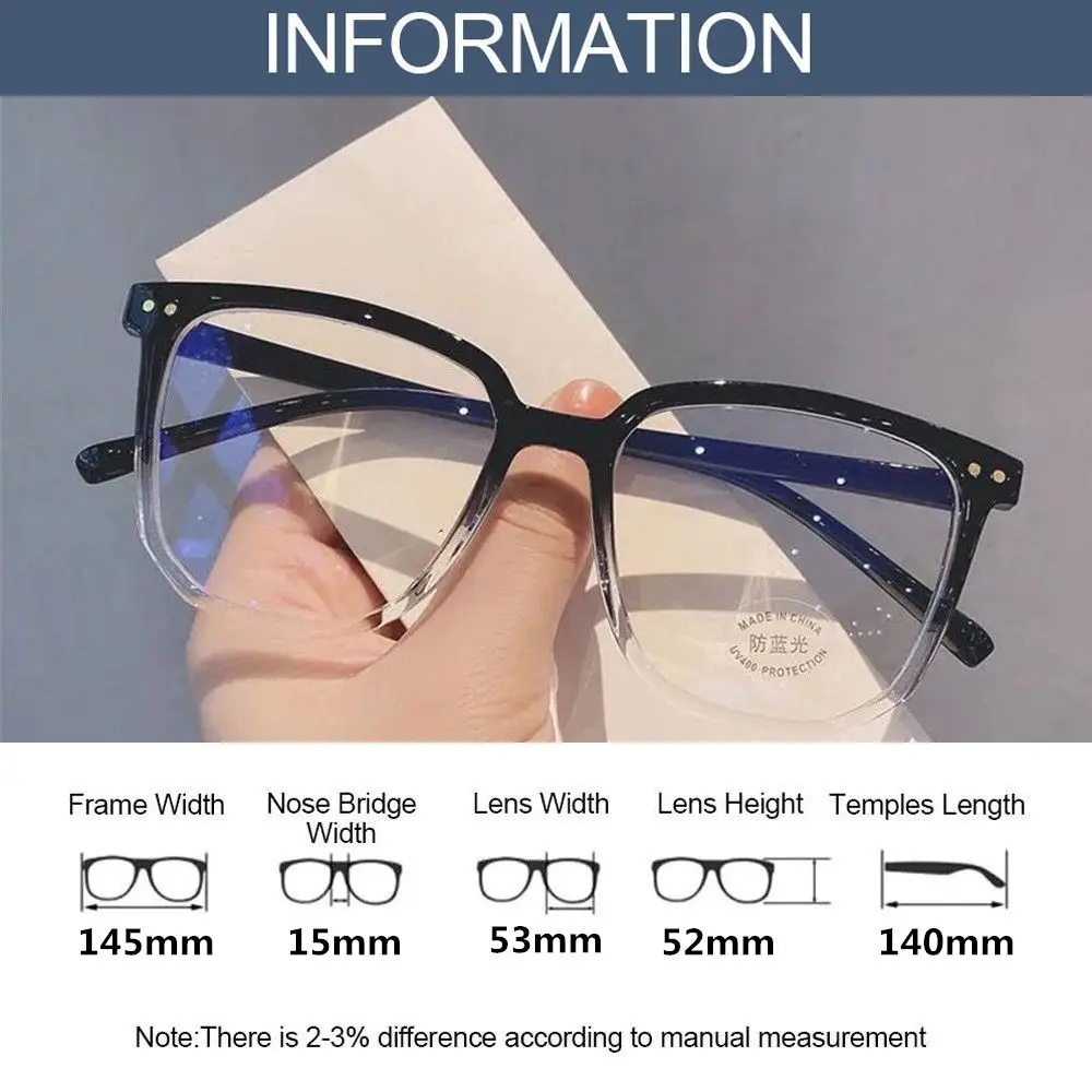 Vintage Portable Eye Protection Computer Goggles Anti-Blue Light Glasses Eyeglasses Ultra Light Frame