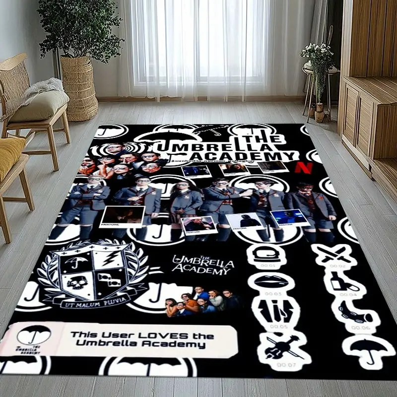 The Umbrella Academy TV Living Room Non-Slip Area Rug Soft Carpet for Bedroom Kids Playroom Sofa,Home Decor Doormat Gift