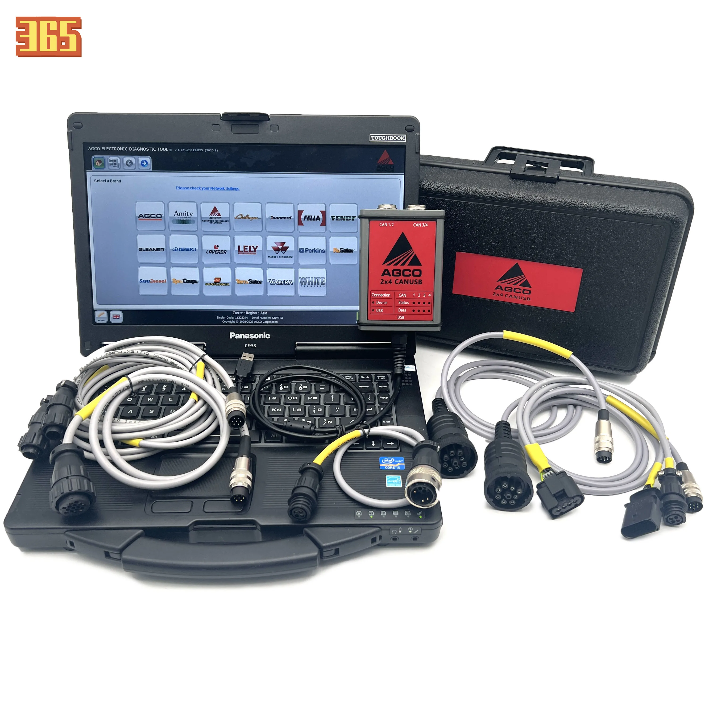 For AGCO CANUSB DIAGNOSTIC tool OEM AGCO EDT agricultural machinery FENDT tractors Heavy Duty AGCO DIAGNOSTIC kit 930203400