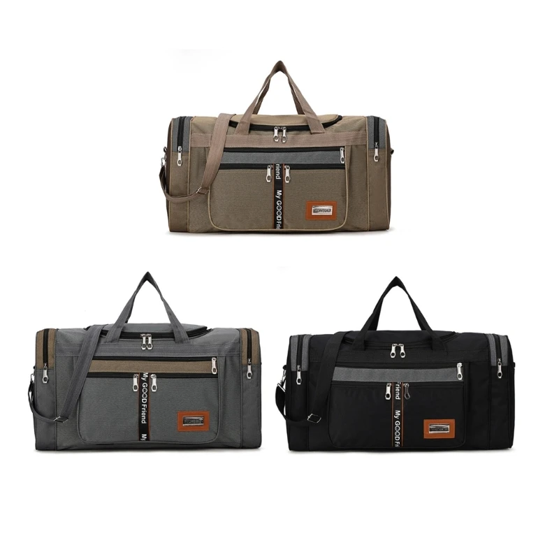 

Stylish & Practical Sports Bag Easy to Carry Duffle Bag with Two Way Zipper PU Bag Perfect for Travel Vacation Shopping