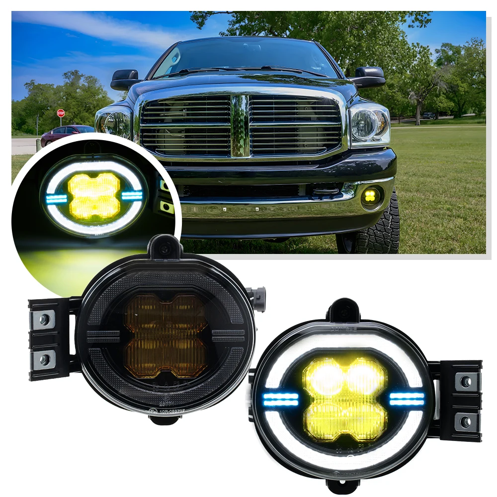 

LED Fog Light For Dodge Ram 1500 2002-2008 2500 2003-2009 3500 2nd Durango 2004-2006 Pickup Truck driving Lamp IP67 Assembly