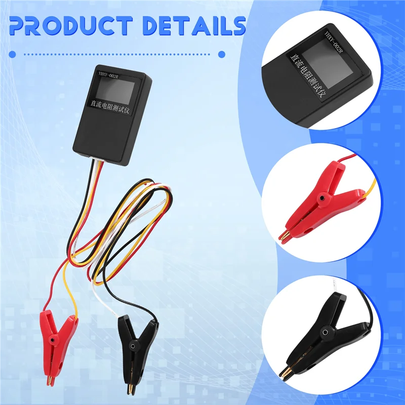 

A01F-YHXY-002R DC Milliohmmeter Resistance Tester 0.0001 To 20 Ohms With LCD Display 0.03% Precision